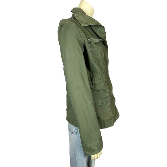 Ecote XS Green Cotton Canvas Utility Jacket Field Gorp Cargo Neutral Casual - Picture 7 of 14